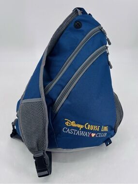 Disney Cruise Line Castaway Club NEW Embroidered Sling Backpack Travel Bag NWT